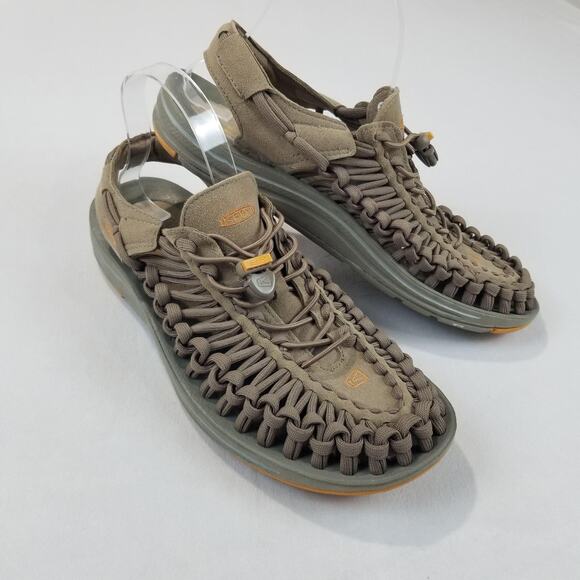 Keen UNEEK Sandals Mens Size 9.5 Brown Olive Woven Cord Water Hiking 1019475 main image 8
